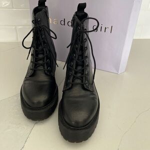 Madden Girl Lace up Chunky Combat Boot